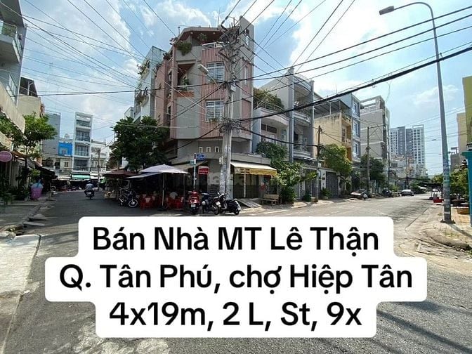 Bán nhà giá rẻ mặt tiền Lê Thận, p, hiệp Tân, q. Tân Phú, 4x20m, 3 tam