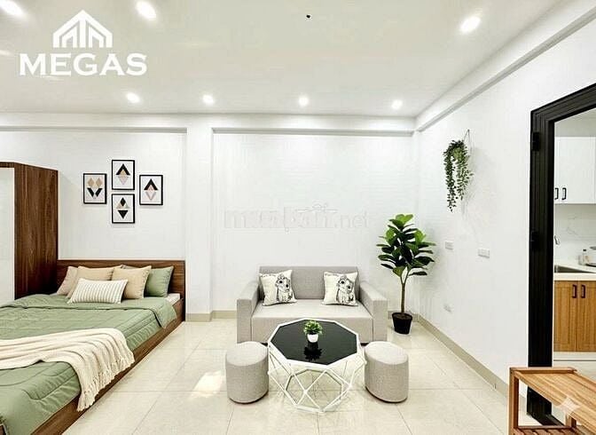 CHO THUÊ CĂN HỘ STUDIO MỚI BAN CÔNG CỬA SỔ NGAY HỌC VIỆN TÀI CHÍNH