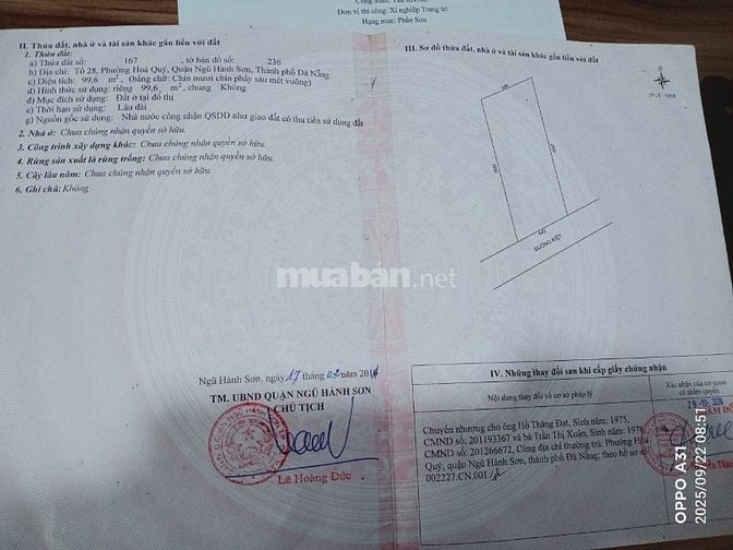 KIẾM ĐÂU LÔ ĐẤT 100M2 KIỆT OTO HOÀ QUÝ,RẺ DỮ ZI TRỜI …