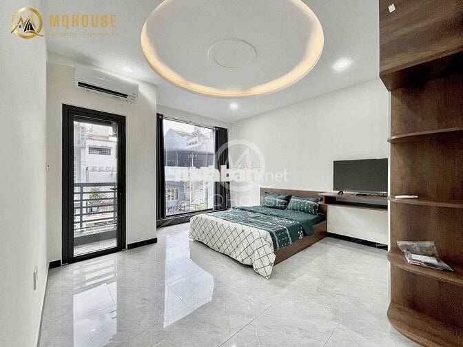 CHDV full nội thât 1pn ban công,cửa sổ máy giặt sát chợ Hoàng Hoa Thám