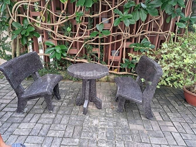 Bộ bàn ghế đá ngoài trời tại Thuận An