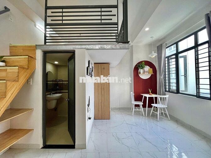 Duplex ban công, full nội thất 35m2 giá 5tr5 ngay Văn Lang