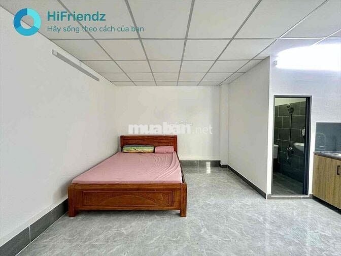 Cho thuê phòng trọ studio cửa sổ giếng trời ( dự án mới xây ở Gò Vấp)