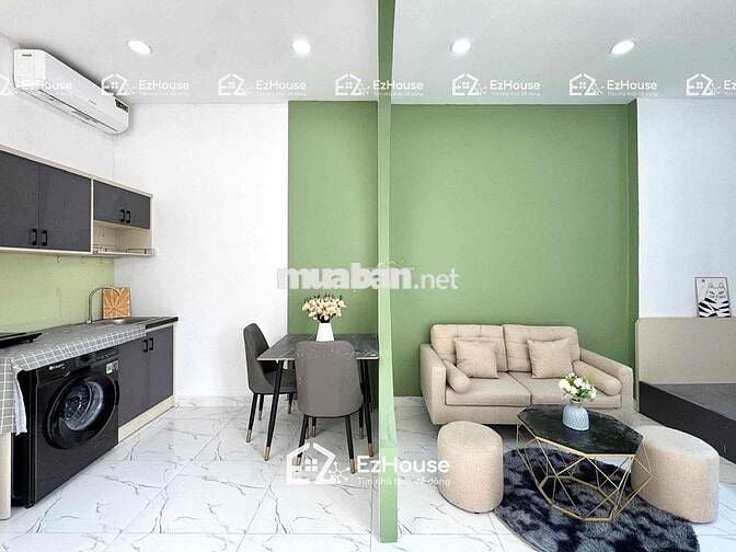 🏠Cho thuê1 phòng ngủ tách bếp cửa sổ trời Full nội thất ở CMT8 giá 8tr