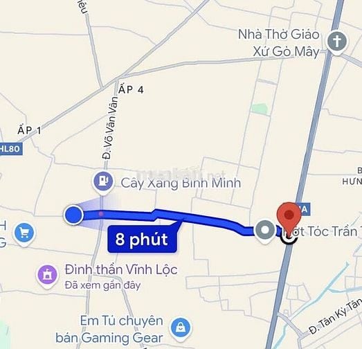 Đất dân cư hiện hữu , 76m2 đường 3B Võ Văn Vân, Tân Vĩnh Lộc