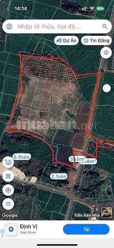 Bán 1,8 hecta đất có 300m² ONT, xã Phước Long Thọ, Huyện Đất Đỏ, BRVT