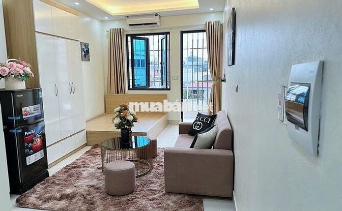 CHO THUÊ CĂN HỘ STUDIO FULL NỘI THẤT BAN CÔNG NGAY TẠI MỄ TRÌ THƯỢNG