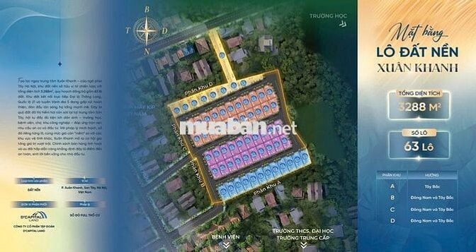 Bán lô góc 50m2 TT thị xã Sơn Tây Hà Nội chỉ 1tyxx