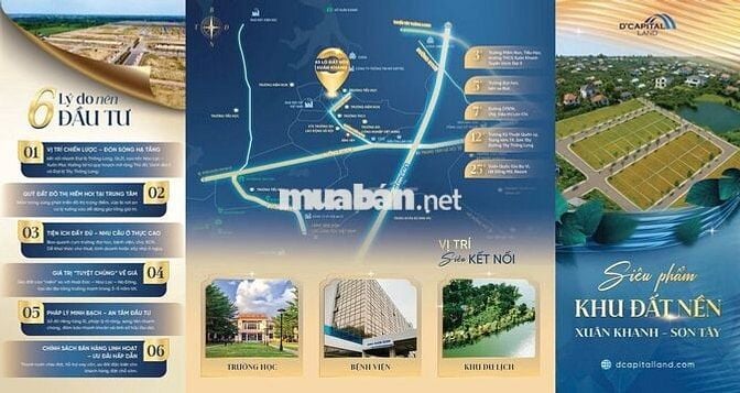 Bán lô góc 50m2 TT thị xã Sơn Tây Hà Nội chỉ 1tyxx