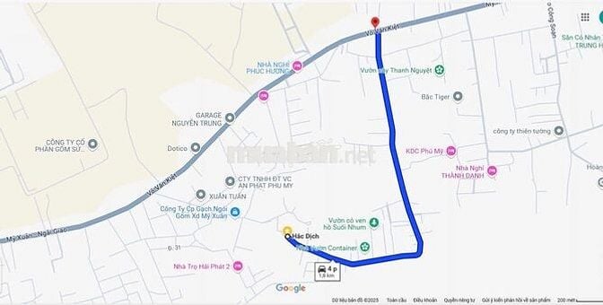 Bán đất Võ Văn Kiệt (Mỹ Xuân Ngãi Giao), view Suối Nhum