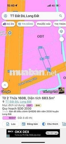 3 LÔ LIÊN KỀ MẶT TIỀN ĐƯỜNG ĐOÀN TRUNG CÒN - THỊ TRẤN ĐẤT ĐỎ