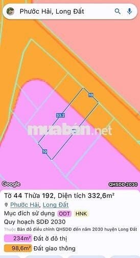 🏝️ 2 LÔ LIỀN KỀ ĐỐI DIỆN TRƯỜNG TIỂU HỌC LONG MỸ – TT PHƯỚC HẢI