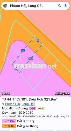 🏝️ 2 LÔ LIỀN KỀ ĐỐI DIỆN TRƯỜNG TIỂU HỌC LONG MỸ – TT PHƯỚC HẢI