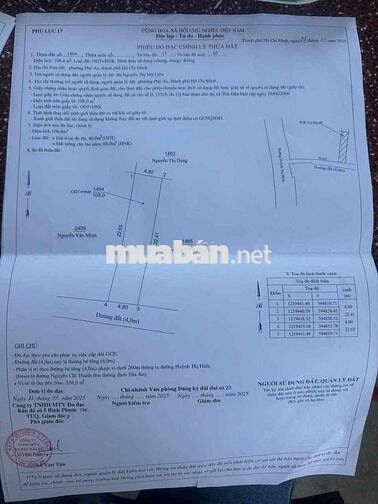 Đất Tân An Thủ Dầu Một đường 4m thôgchợ BếnThế 1/Huỳnh Thị Hiếu vào50m