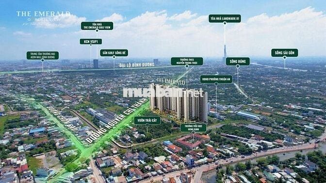 Căn Hộ Emerald Garden View Quốc Lộ 13 - Nguyễn Chí Thanh_40m2_83m2