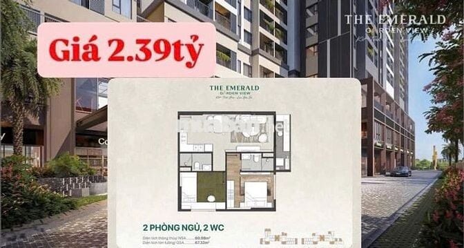 Căn Hộ Emerald Garden View Quốc Lộ 13 - Nguyễn Chí Thanh_40m2_83m2