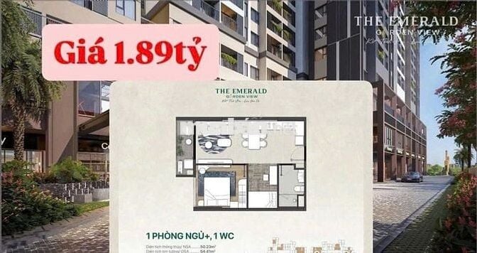 Căn Hộ Emerald Garden View Quốc Lộ 13 - Nguyễn Chí Thanh_40m2_83m2