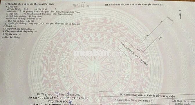 Cần bán đất kiệt trước nhà 5m đường Trần Đình Tri - Gần biển