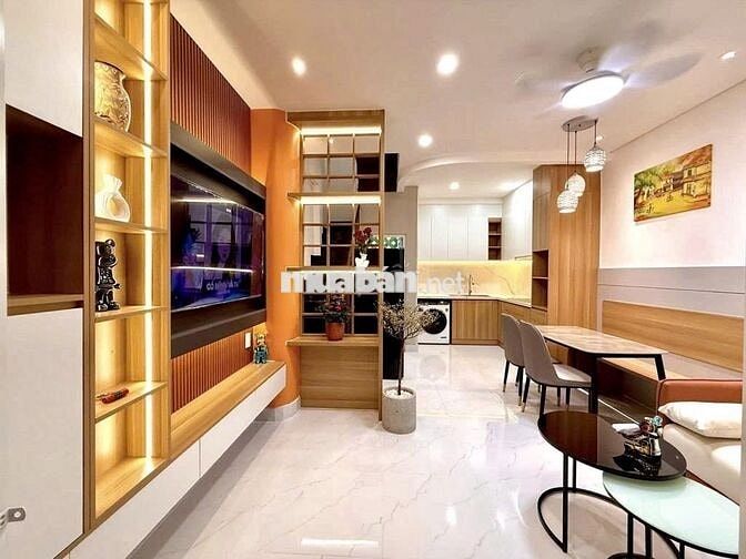 Nhà full nội thất-Nguyễn Khuyến–4.2 x 6.7m-1trệt 2 lầu-3PN 3WC-18tr TL