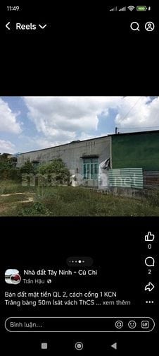 Nhà mặt tiền Quốc lộ 22, cách Cổng khu công nghiệp Trảng Bàng 150 mét