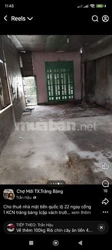 Nhà mặt tiền Quốc lộ 22, cách Cổng khu công nghiệp Trảng Bàng 150 mét