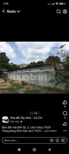 Nhà mặt tiền Quốc lộ 22, cách Cổng khu công nghiệp Trảng Bàng 150 mét