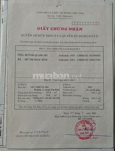 Cần Bán Nhanh Căn Nhà Tại 14/11 Nhất Chi Mai, phường 13, quận Tân Bình