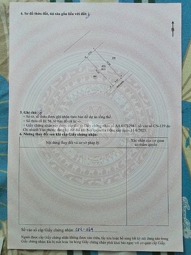 Bán nhà cấp 4 mặt phố Quang Trung số 833, DT 57 m2, mặt tiền 4.02m