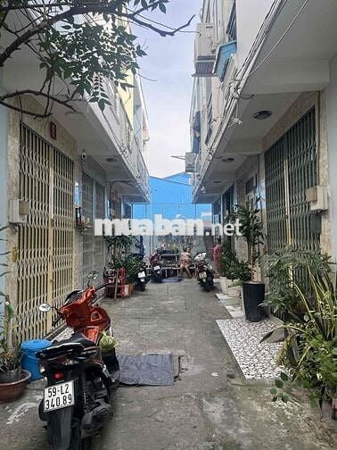 Nhà trong hẽm 1 lầu 1 trệt 38,6m2 1 phòng ngủ đường Bình Đức , Quận 8