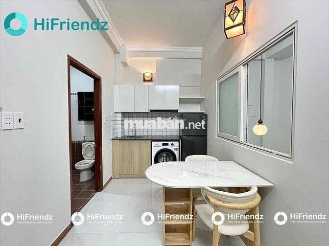 Khu Cv Gia Định - 1 Phòng Ngủ- Ban công- Full Nội Thất- Máy giặt Riêng