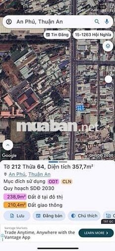 Mặt tiền DT743 An Phú Đoạn sung nhất