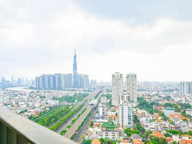 Căn hộ Masteri Thảo Điền bán gồm 2 phòng ngủ tầng cao view đẹp 64m2