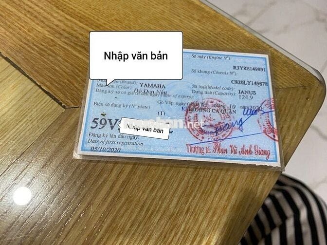 BÁN YAMAHA JANUS LIMITED 2020 (SMART KEY) BIỂN TP