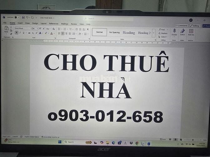 Cho thuê nhà Bùi Thị Xuân 20m² - 1 tầng - 7 triệu - Trung tâm Quận 1