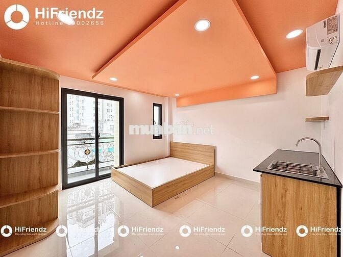 CHO THUÊ CHDV - STUDIO BAN CÔNG FULL NỘI THẤT MỚI XÂY Ở PHẠM VĂN CHIÊU