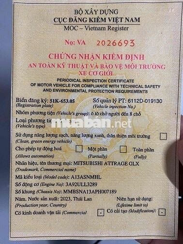 Mitsubishi Attrage 2023 1.2 MT - 29000 km