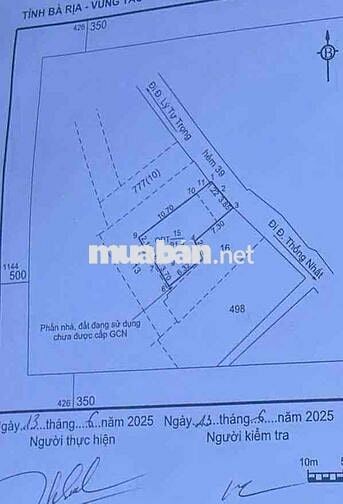 Bán Lô Đất Hẻm 39 Thống Nhất Cũ Vũng Tàu HCM