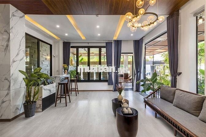 BÁN BIỆT THỰ HỒ BƠI CẨM HÀ HỘI AN DIỆN TÍCH MẶT TIỀN HƠN 11M