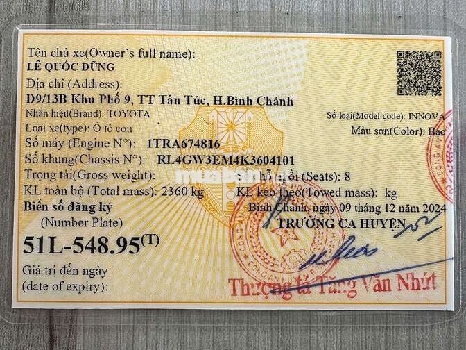 INNOVA 2.0G 2019 TỰ ĐỘNG 50000KM BẢO HÀNH 1 NĂM