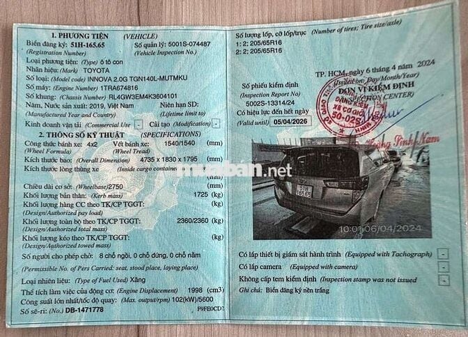 INNOVA 2.0G 2019 TỰ ĐỘNG 50000KM BẢO HÀNH 1 NĂM