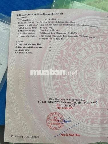 Bán Gấp Vườn Xoài Đường Đan xe Ba Gác