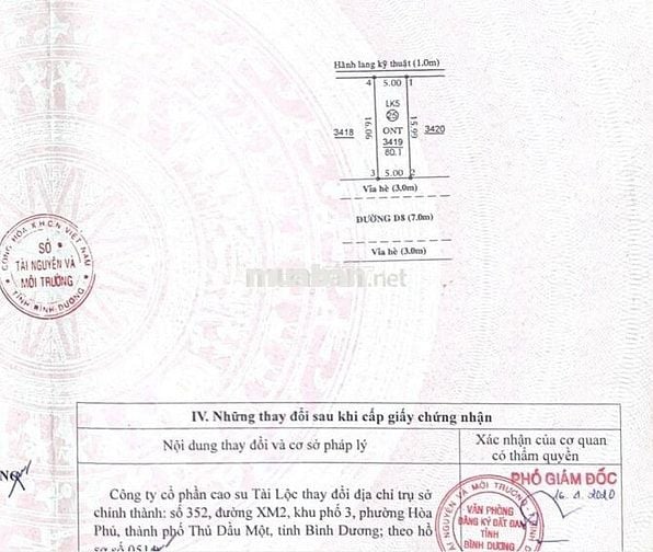 Đất thổ cư Bàu Bàng, Bình Dương