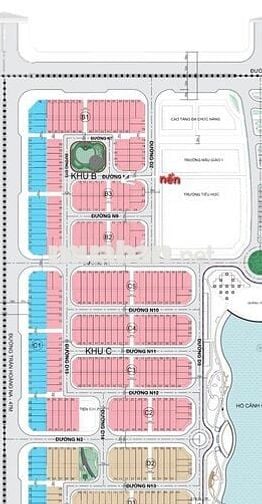 Nền thổ cư đối diện công viên kế bên trường học khu Nam Long 2