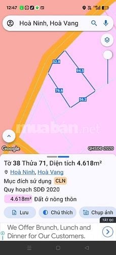 CẦN BÁN NHÀ VƯỜN 4600M GẦN KDL BÀ NÀ ĐẦU TƯ SINH LỜI TỐT