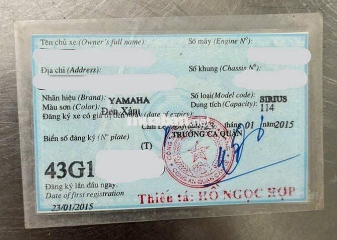 Yamaha Sirius 2015 Đen Xám 114cc