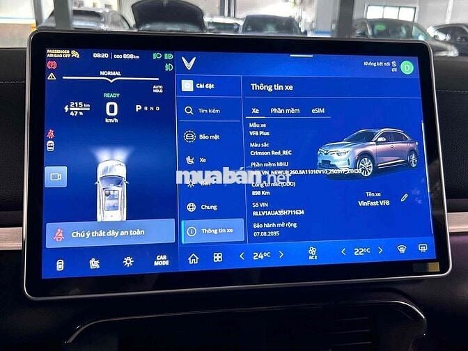Vinfast VF8 Plus 2025 Đỏ 900 km Mua Pin CATL