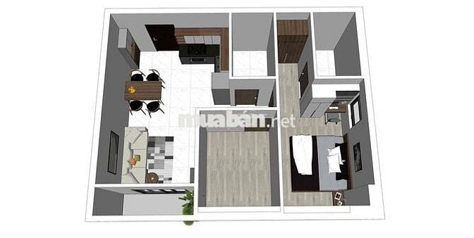 🏢 🏢BÁN OFFICETEL CC Hoàng Quốc Việt  CĂN GÓC 2PN – 2WC • FULL NỘI THẤT