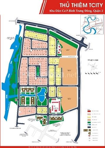 Bán đất biệt thự 375m² kdc Đông Thủ Thiêm Q2 nền F16 gần chợ 100 tr/m²