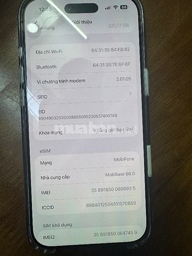 Bán Iphone 17 Air mới 100%  do không có nhu cầu