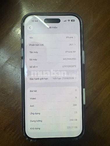 Bán Iphone 17 Air mới 100%  do không có nhu cầu